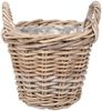 Pflanzkorb VERONA-9 Rund ca. D30cm Rattan Übertopf Blumenkorb Korb mit Henkeln Bild 2