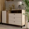 FORTE Sideboard Killarney, Sideboard, Stauraum, Soft Close, Metallgriffe Bild 2