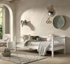 Einzelbett >Buche Massiv< Rollrost, 90x200cm, Buche massiv weiß lackiert - 207,5x68x97,5 (BxHxT) Bild 2