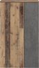 FORTE Boots Schuhschrank, Holzwerkstoff, Braun/Grau, 68,9 x 120,4 x 34,1 cm Bild 2