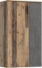 FORTE Boots Schuhschrank, Holzwerkstoff, Braun/Grau, 68,9 x 120,4 x 34,1 cm Bild 3