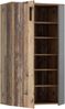 FORTE Boots Schuhschrank, Holzwerkstoff, Braun/Grau, 68,9 x 120,4 x 34,1 cm Bild 5