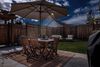 Luxform Gartenleuchte Luxform Umbrella Light Camden, LED fest integriert, Warmweiß, LED-Gartenleuchte, Solarenergie, inkl. Fernbedienung, Timerfunktion Bild 2
