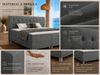 Best for Home Boxbett Neo Sawana Bonellfederkernmatratze mit 5 cm Topper (Komplettbett, 4-St, 90x200 120x200 140x200 160x200 180x200 200x200), 7-Zonen-Bonnellfederkernmatratze, ergonomischer Schlafkomfort Bild 4