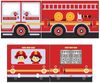 Vipack 'Pino' Halbhochbett 90x200 cm, natur, Kiefer massiv, mit Textilset 'Fire Rescue' Bild 4