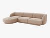 Micadoni Ecksofa Miley 4-Sitzer Links Samt Bluvel Cappuccino Bild 2