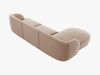 Micadoni Ecksofa Miley 4-Sitzer Links Samt Bluvel Cappuccino Bild 3