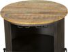 Weinbar MAGNE - Mangoholz Braun 85x60x60cm | Weinschrank Weinregal Minibar Wohnzimmer Bild 5