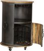 Weinbar MAGNE - Mangoholz Braun 85x60x60cm | Weinschrank Weinregal Minibar Wohnzimmer Bild 3