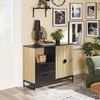 SoBuy FSB103-N Sideboard, MDF, Lackiert, Helle Eiche, 107 x 85 x 40 cm Bild 4