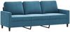 vidaXL 3-Sitzer-Sofa Blau 180 cm Samt 359218 Bild 2