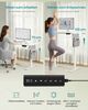 SONGMICS Höhenverstellbarer Schreibtisch elektrisch, 100 x 60 cm, Memory-Funktion mit 4 Höhen, USB-C-Anschluss, wolkenweiß Bild 3