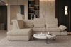 Samtstoff Ecksofa Ares L Form - Samtstoff - creme - Links Bild 5