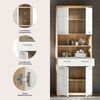 welltime Hochschrank SIENA, Breite 74cm, 4 Türen, 1 Schubkasten, 2 offene Fächer, MDF-Front (TOPSELLER) in verschiedenen Farben erhältlich, Badmöbel, Badschrank, Schrank, Bad Bild 4