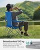 SONGMICS Klappstuhl-Set 2-tlg., Campingstühle mit Schwerlaststruktur, bis 150 kg belastbar, Blau Bild 3