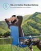 SONGMICS Klappstuhl-Set 2-tlg., Campingstühle mit Schwerlaststruktur, bis 150 kg belastbar, Blau Bild 2