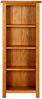 vidaXL Bücherregal 4 Fächer 45x22x110 cm Massivholz Eiche 331740 Bild 2