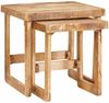 Couchtische, Sofatische 2 pcs Braun 46 x 46 x 45 cm Massivholz Mango Bild 3