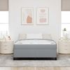 vidaXL Boxspringbett Hellgrau 140 x 200 cm Stoff 3398864 Bild 4