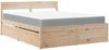 vidaXL Bett mit Schubladen und Matratze 160x200 cm Massivholz Kiefer 3281892 Bild 2
