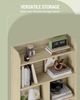 Bücherregal, Bücherschrank, mit 7 Fächern, Aufbewahrungsregal, Standregal, für Wohnzimmer, Büro, Schlafzimmer, 24 x 60 x 199,2 cm, Eichenbeige Bild 5