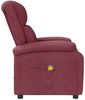 vidaXL Ohrensessel mit Massagefunktion Weinrot Stoff 342430 Bild 4
