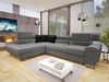 Ecksofa Cotere, Seite: Links, Farbe: Magic Velvet 2217 + Magic Velvet 2217 + Magic Velvet 2219 Bild 2
