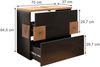 Waschbeckenunterschrank Eden Anthrazit 70 x 64.5 cm mit 2 Schubladen Vicco Bild 2