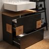 Waschbeckenunterschrank Eden Anthrazit 70 x 64.5 cm mit 2 Schubladen Vicco Bild 4