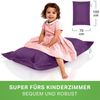 Green Bean® Kinder-Sitzsack 70x100cm & 70 Liter EPS-Perlen Füllung - Indoor & Outdoor Bean Bag Sitzkissen - Lila Bild 2