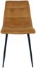 House Nordic Esszimmerstuhl, Samt, Senfgelb, schwarze Beine, HN1004 - 2er set Bild 2