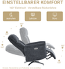 HOME NATURE WOHNKONZEPT Elektrischer Relaxsessel mit USB-Anschluss, elektrisch verstellbarer TV-Sessel mit Liegefunktion, Chenille Dunkelgrau, bis 350 kg, FT9202 Bild 3