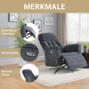 HOME NATURE WOHNKONZEPT Elektrischer Relaxsessel mit USB-Anschluss, elektrisch verstellbarer TV-Sessel mit Liegefunktion, Chenille Dunkelgrau, bis 350 kg, FT9202 Bild 4
