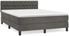 vidaXL Boxspringbett mit Matratze Dunkelgrau 140x190 cm Samt 3141480 Bild 2