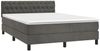 vidaXL Boxspringbett mit Matratze Dunkelgrau 140x190 cm Samt 3141480 Bild 3