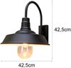 KONSTSMIDE Landhaus Außenwandlampe Trapani schwarz E27 IP44 340 x 425 x 425 mm Bild 4