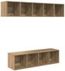 vidaXL TV-Schrankset Wandmontiert 4 pcs Artisan-Eiche Holzwerkstoff 3393422 Bild 2