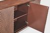 KAWOLA Sideboard COPAS 3 Türen Eiche furniert braun 85 x 40 x 150 cm Bild 2