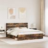 vidaXL Bettrahmen Geräucherte Eiche 180 x 200 cm Massives Kiefernholz 3411716 Bild 3