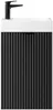 Vente-unique - VAHIRA Toilet unit Holz, Platte Schwarz - B 22 cm x H 60 cm x L 40 cm Bild 2