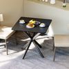 BlingBin Esstisch Küchentisch Quadratisch Esszimmertisch mit Spinnenfuß Kleiner Tisch (1 Stück, 1-St, 80x75 cm), für 2-4 Personen für Küche, Esszimmer und Wohnzimmer Bild 4