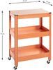Servierwagen >55618< in orange, Metall - 50x75x32cm (BxHxT) Bild 2