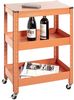 Servierwagen >55618< in orange, Metall - 50x75x32cm (BxHxT) Bild 5
