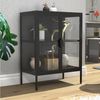 VCM Standvitrine Floka 919951 Schwarz H. 80 x B. 60 x T. 35 cm Bild 5