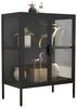 VCM Standvitrine Floka 919951 Schwarz H. 80 x B. 60 x T. 35 cm Bild 4