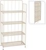 Koopman Blumenständer Pflanzenregal Blumenregal 118x58 cm Beige Metall Klappbar (Stück, 1 St, Packung), Pflanzenregal, Topfregal, Blumenregal, 3 Ebenen, Pflanzen Bild 4