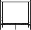 vidaXL Himmelbett Schwarz Metall 90x200 cm 325051 Bild 3