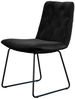 KAWOLA Stuhl NEW CHARME Esszimmerstuhl Velvet schwarz 87 x 66 x 52 cm Bild 3