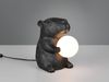 Besondere LED Tischleuchte kleine Capybara Lampe Schwarz, Höhe 25cm Bild 3