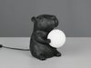 Besondere LED Tischleuchte kleine Capybara Lampe Schwarz, Höhe 25cm Bild 5